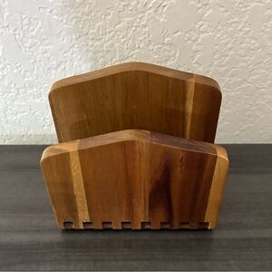 Lipper International Acacia Wood Adjustable Napkin Holder